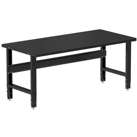 72-In W X 30.75-In H Powder Coated Finish Steel Adjustable Height Work Bench