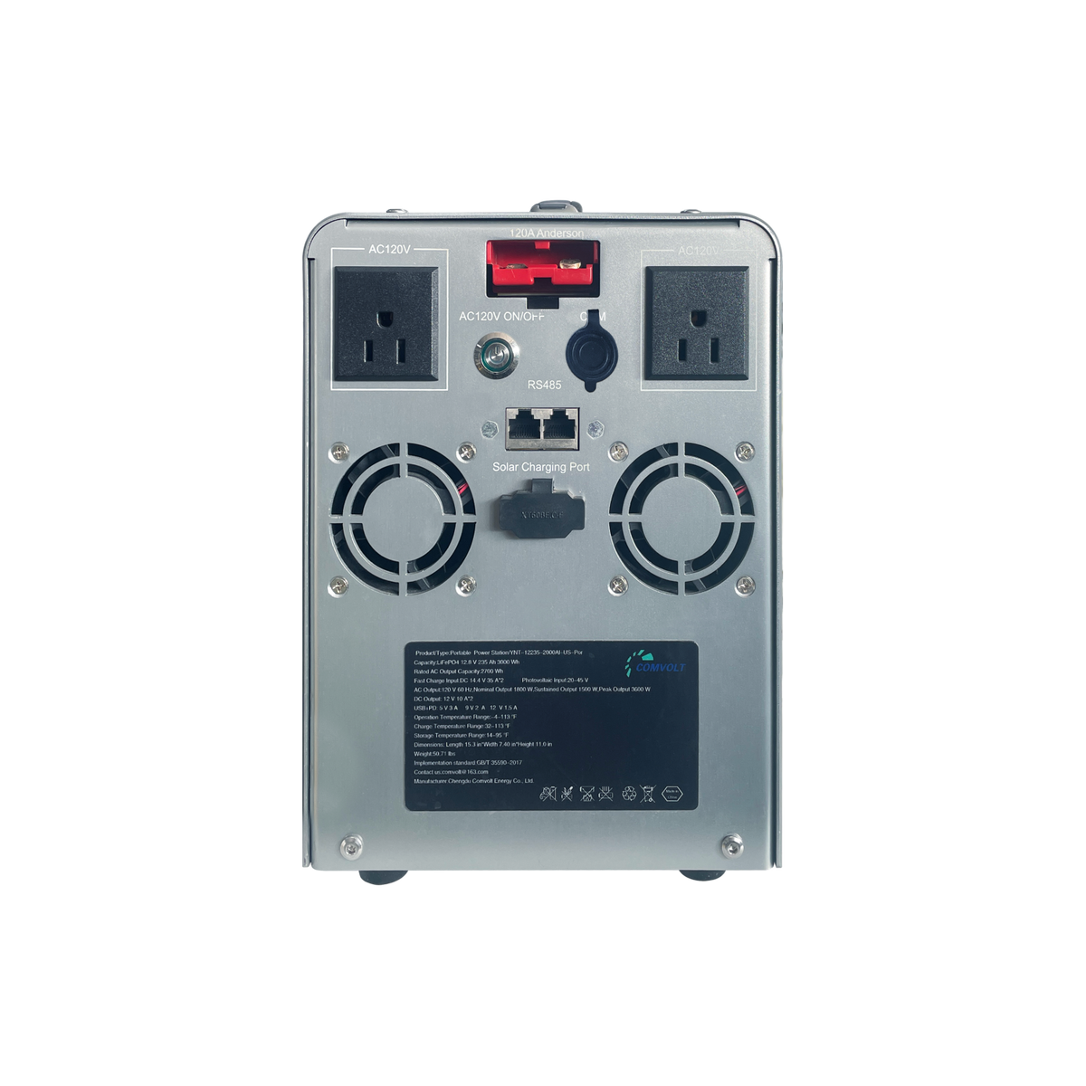 Comvolt 2200 Portable Power Station 12V 172Ah