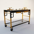 Multi-Function Workbench Built for DIY Projects, 5-in-1 Convertible Design, Adjustable Height, Metal Frame