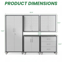 Modular Garage Cabinet System Built for Ultimate Workshop Organization, Heavy Duty Steel, Easy Assembly, Tool Storage