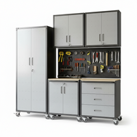 Modular Garage Cabinet System Built for Ultimate Workshop Organization, Heavy Duty Steel, Easy Assembly, Tool Storage