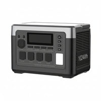 1800W Solar Generator Lifepo4 Battery Home Outdoor Emergency Portable Power Station with Wireless Charging